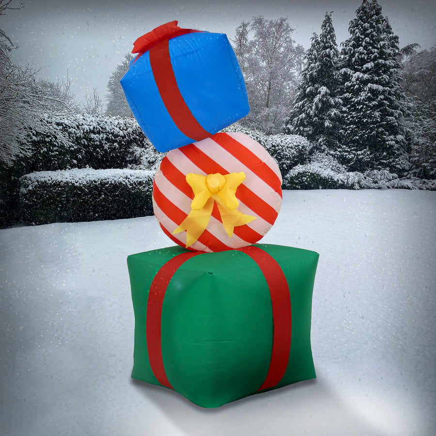 6 ft. Inflatable Blow Up Giftbox Combination