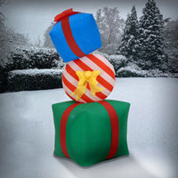 6 ft. Inflatable Blow Up Giftbox Combination - National Tree Company