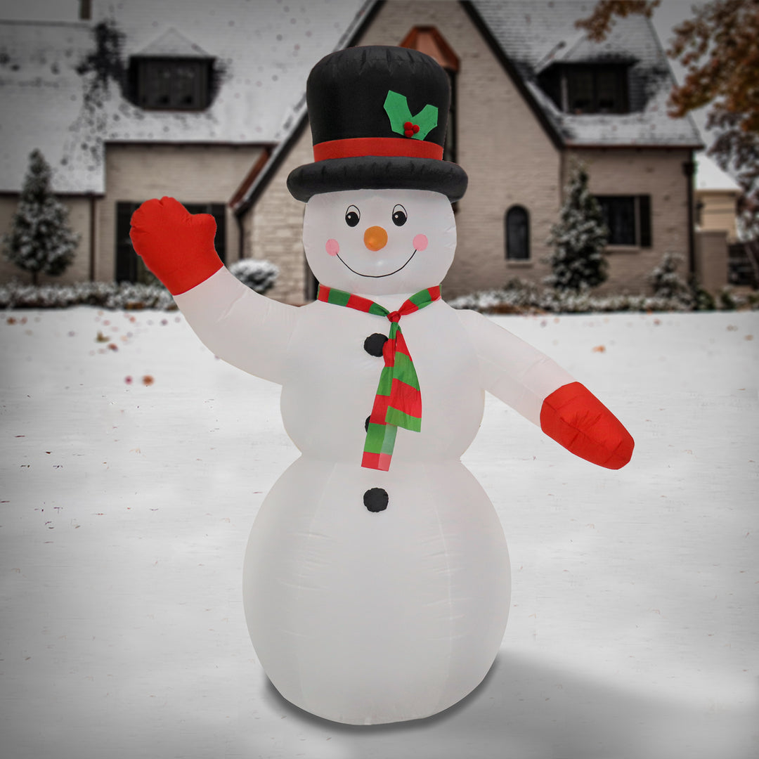 First Traditions Collection 8' Inflatable Prelit Snowman