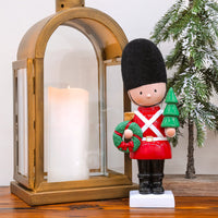 First Traditions 11" Christmas Soldier with Wreath and Tree - National Tree Company