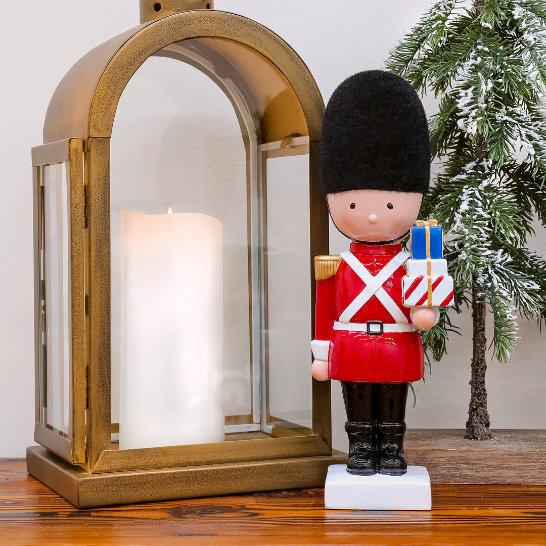 First Traditions 11" Christmas Soldier with Gifts