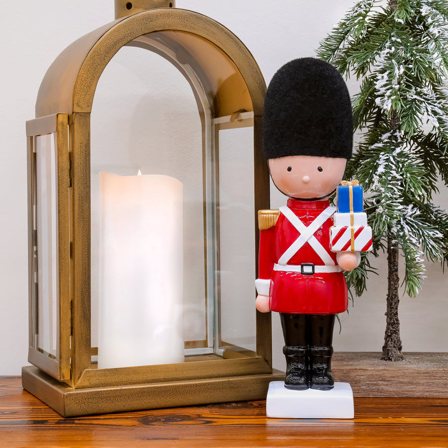 11 in. Christmas Soldier with Gifts