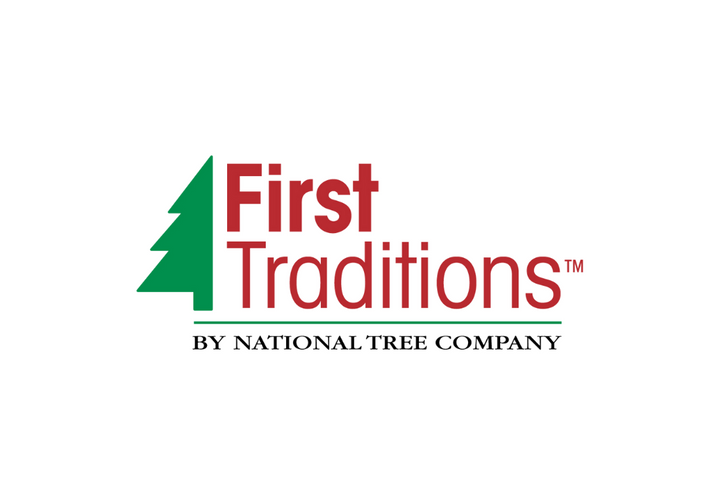 First Traditions Acacia Flocked Tree Slim Christmas Tree, 4.5 ft