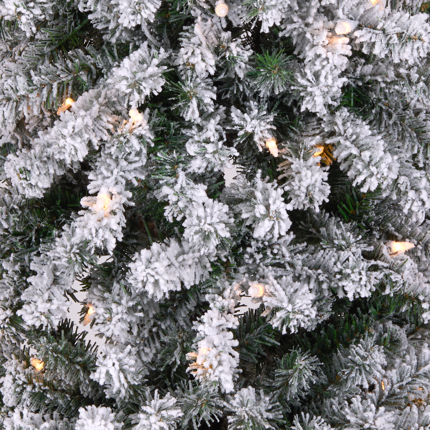 6.5 ft. Pre-Lit Snowy Grand Alpine Pencil Slim Tree with Clear Lights - National Tree Company