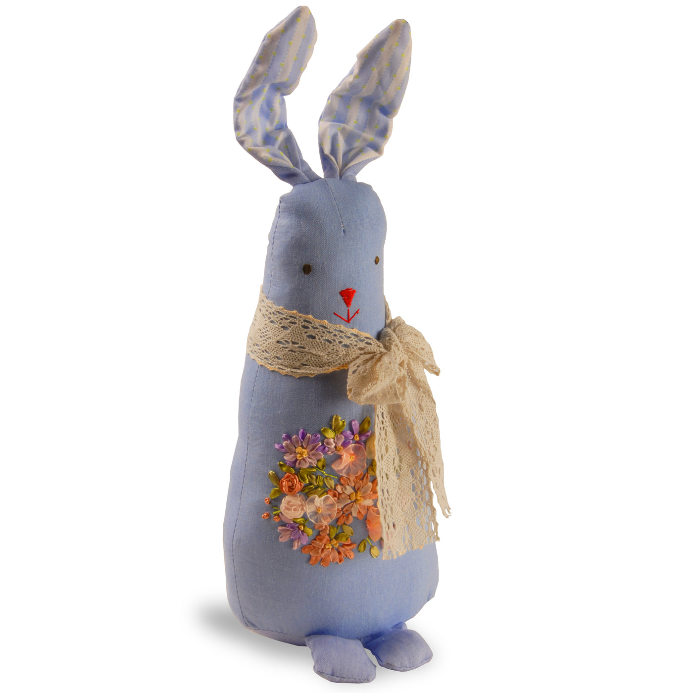 20" Garden Accents Fabric Blue Rabbit - National Tree Company