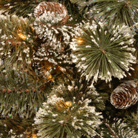 4 ft. Pre-Lit Glittery Bristle Tree with Clear Lights - National Tree Company
