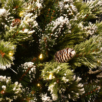 36 in. Pre-Lit Glittery Bristle Pine Urn Filler with LED Lights - National Tree Company