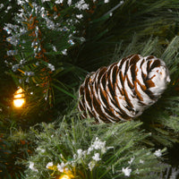 36 in. Pre-Lit Glittery Bristle Pine Urn Filler with LED Lights - National Tree Company