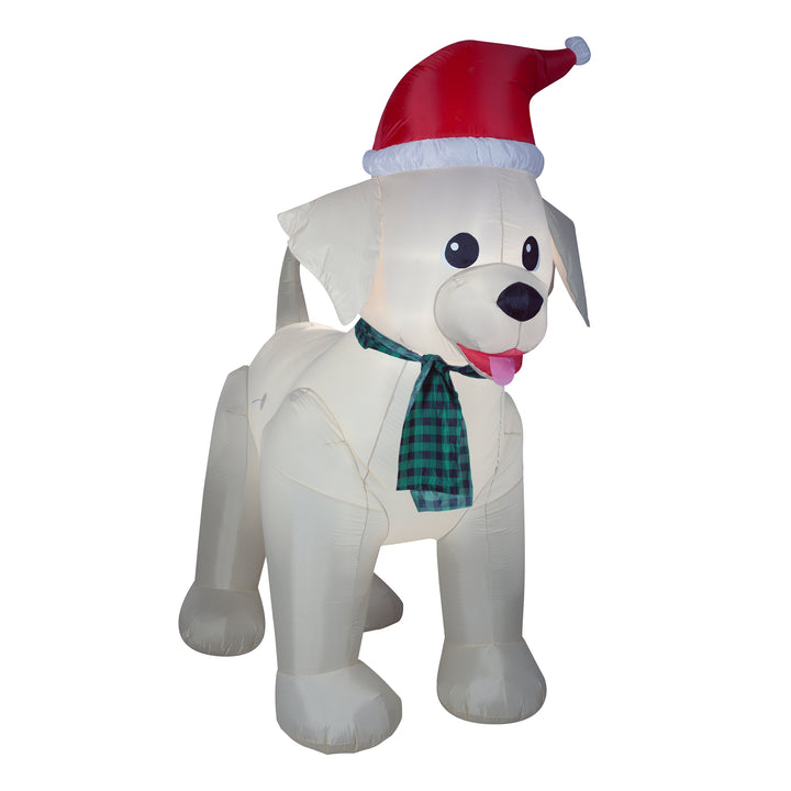 Inflatable Labrador Retriever, LED Lights, Plug In, Christmas Collection, 9 Feet