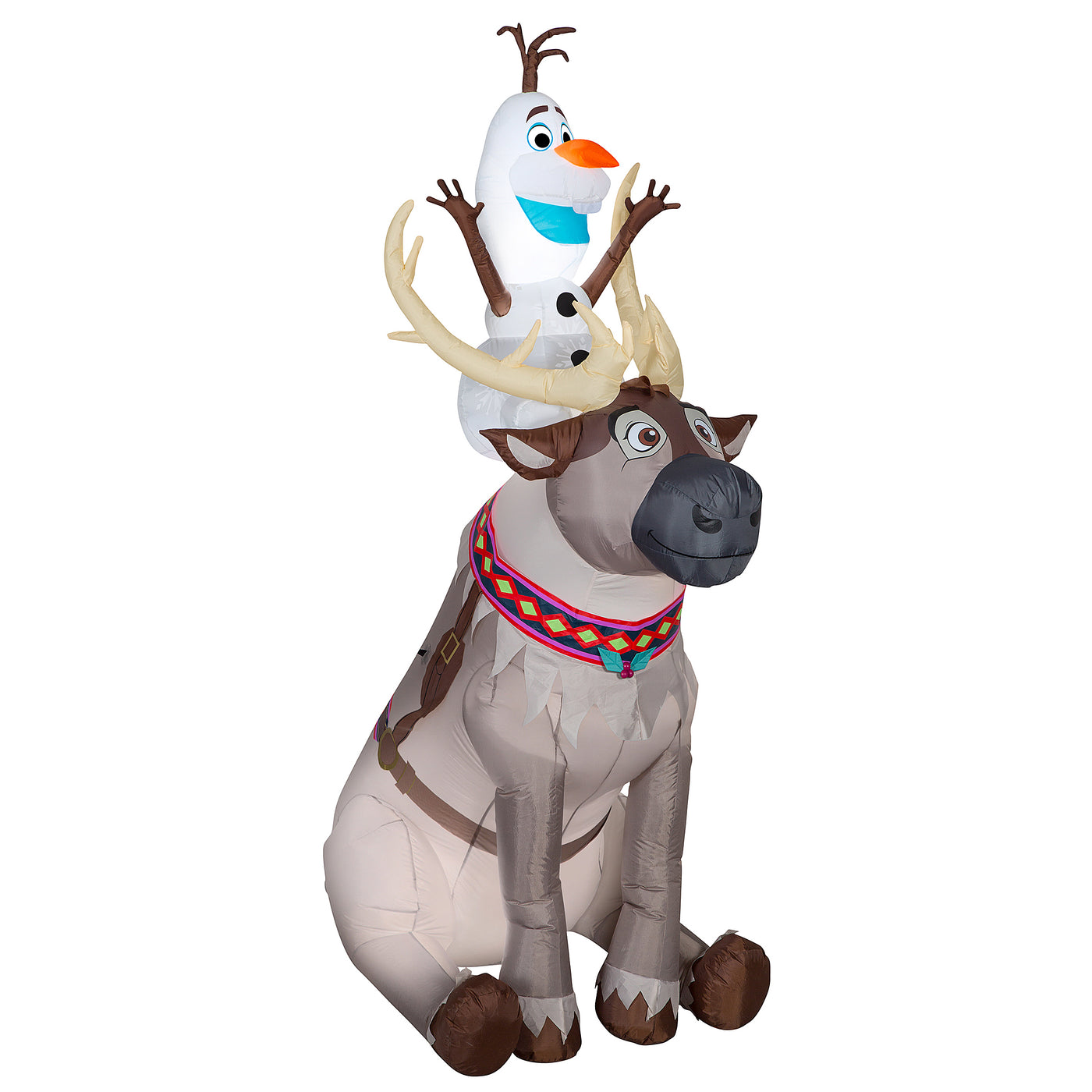 7.5 ft. Inflatable Olaf and Sven - National Tree Company