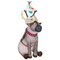 7.5 ft. Inflatable Olaf and Sven - National Tree Company