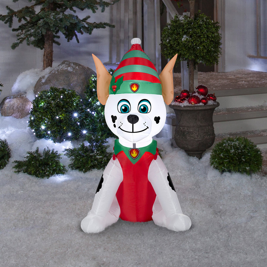 3.5 ft. Inflatable Elf Paw Patrol Marshall Dalmatian with LED Lights