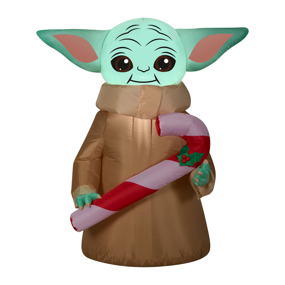 Inflatable Baby Yoda, LED Lights, Plug In, Christmas Collection, 3.5 Feet