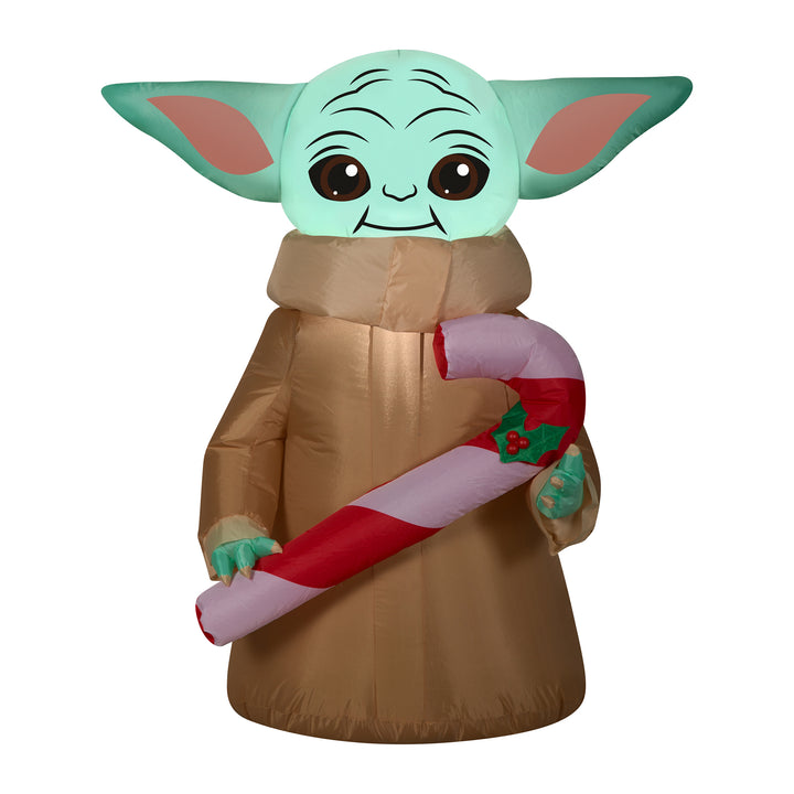 Inflatable Baby Yoda, LED Lights, Plug In, Christmas Collection, 3.5 Feet