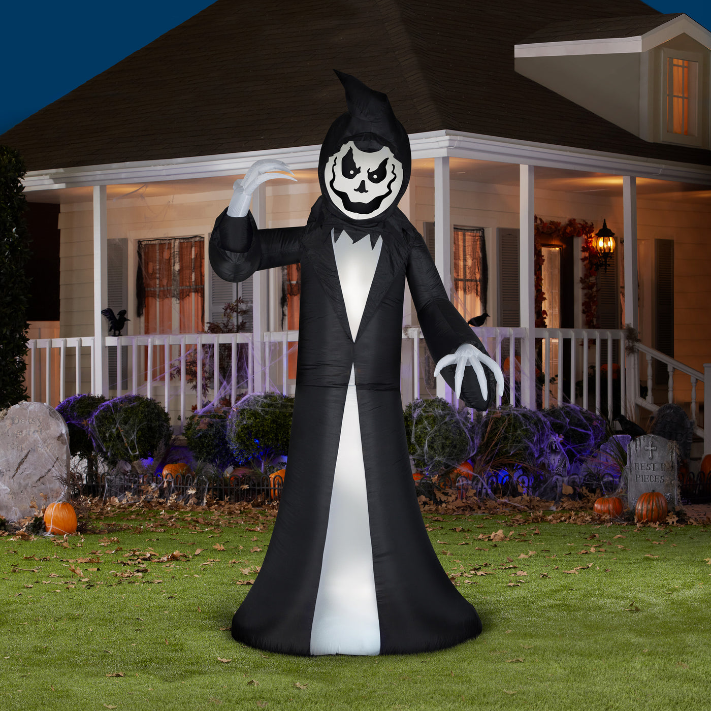 Halloween Inflatable Animated Reaper, 9.5 feet - National Tree Company