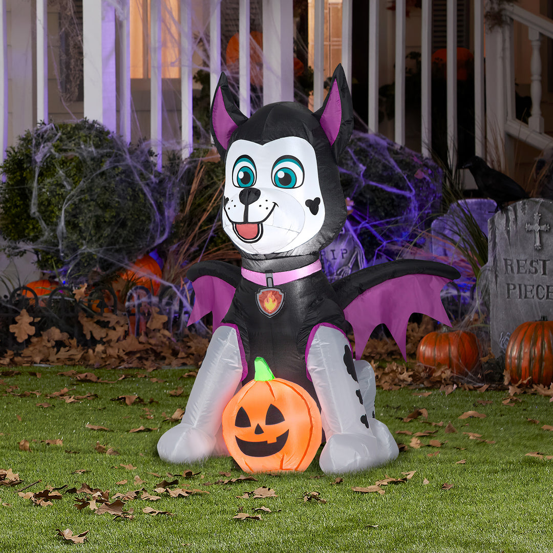 Halloween Inflatable Decoration, Black, Marshall from Paw Patrol, Self Inflating, Plug In, 38 Inches