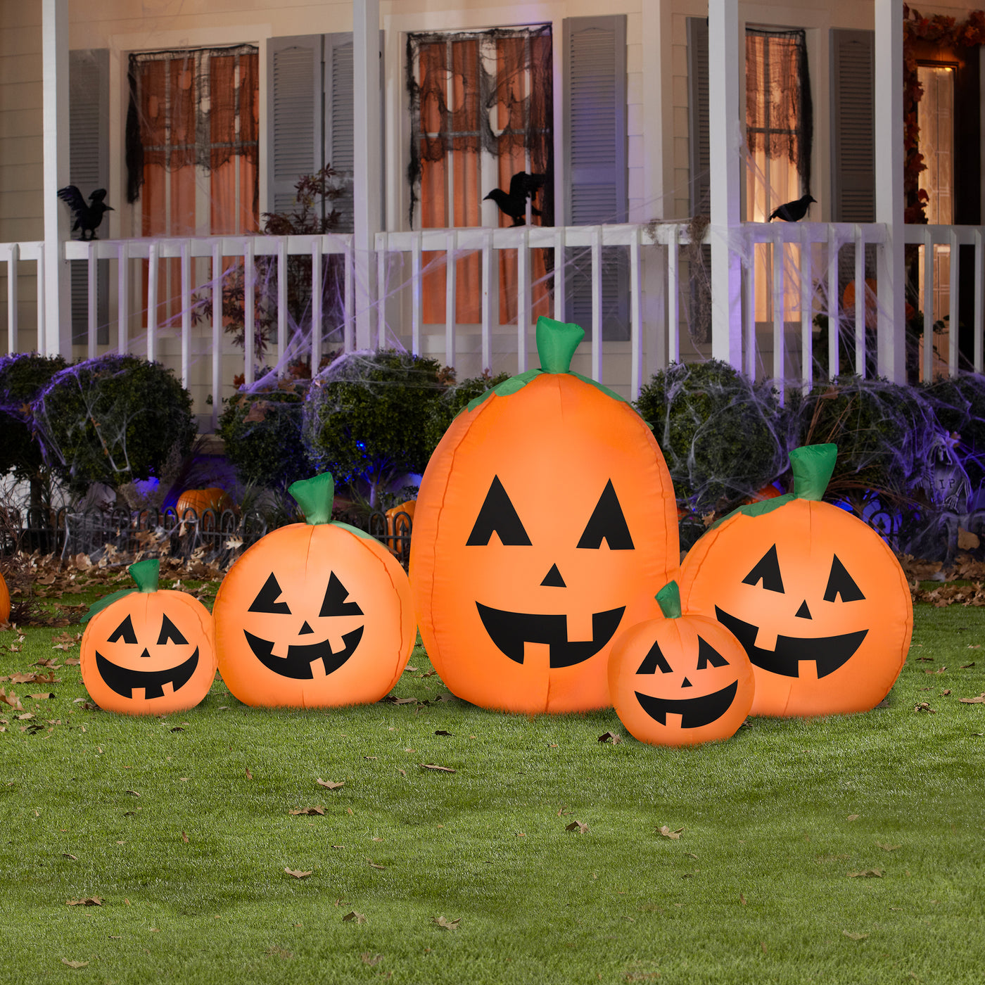 Halloween Airblown Inflatable Pumpkin Patch, 7 Feet - National Tree Company