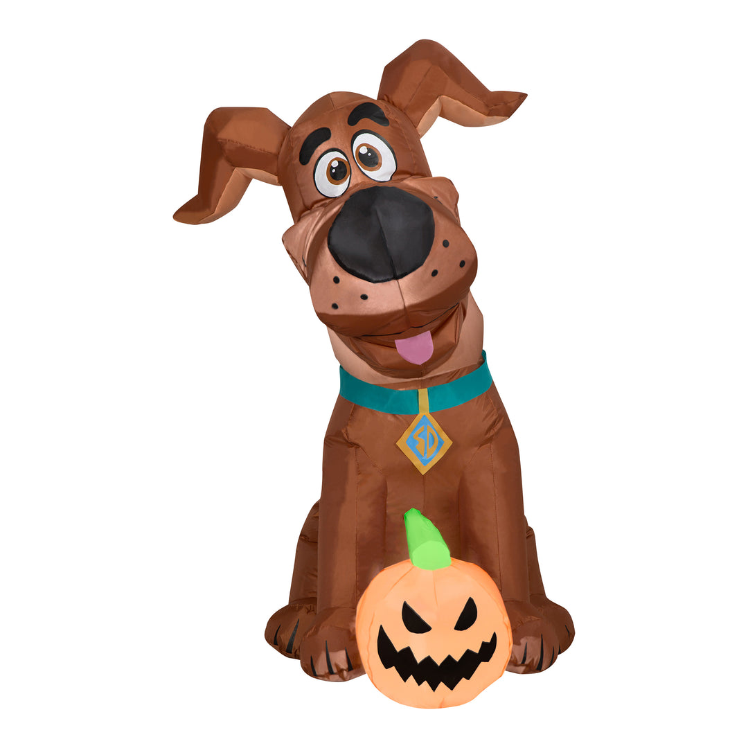 Halloween Inflatable Decoration, Brown, Scooby Doo, Self Inflating, Plug In, 42 Inches