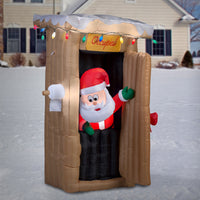 Santa in Outhouse - National Tree Company