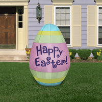 Easter Egg Inflatable Decoration, Pink, Easter Collection, 66 Inches - National Tree Company