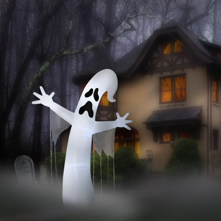 Halloween Inflatable Giant Ghost, LED Lights, 12 Foot