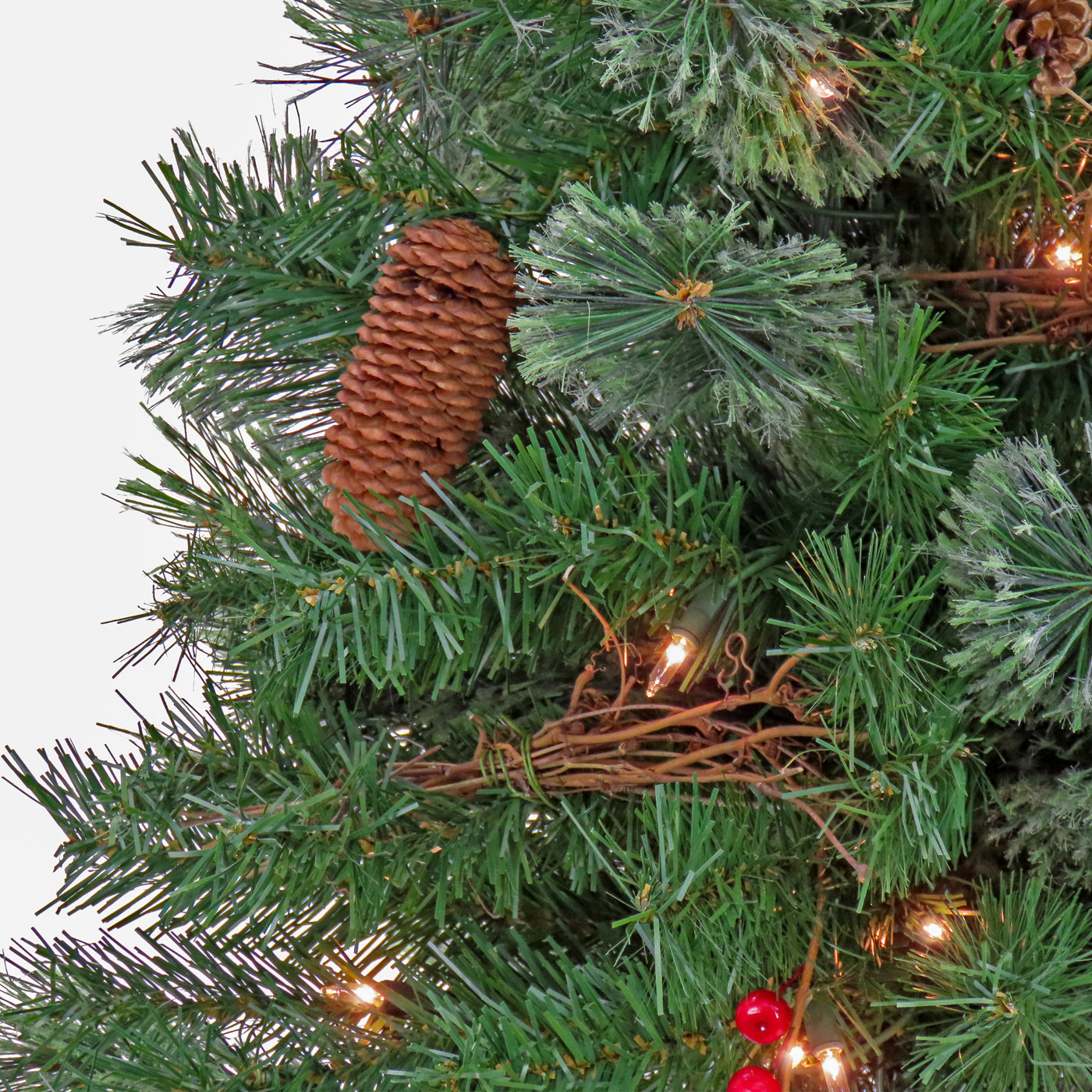 4 ft. Pre-Lit Glistening Pine Tree with Clear Lights, Plug-In - National Tree Company