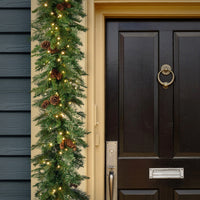 9 ft. Pre-Lit Garwood Spruce Garland with Warm White LED Lights - 18 in Diameter - National Tree Company