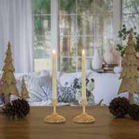 HGTV Home Collection Flameless Heritage Candle Pair, Natural Base - National Tree Company