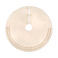 52 in. HGTV Home Collection Fringe Detail Tree Skirt, Off White - National Tree Company