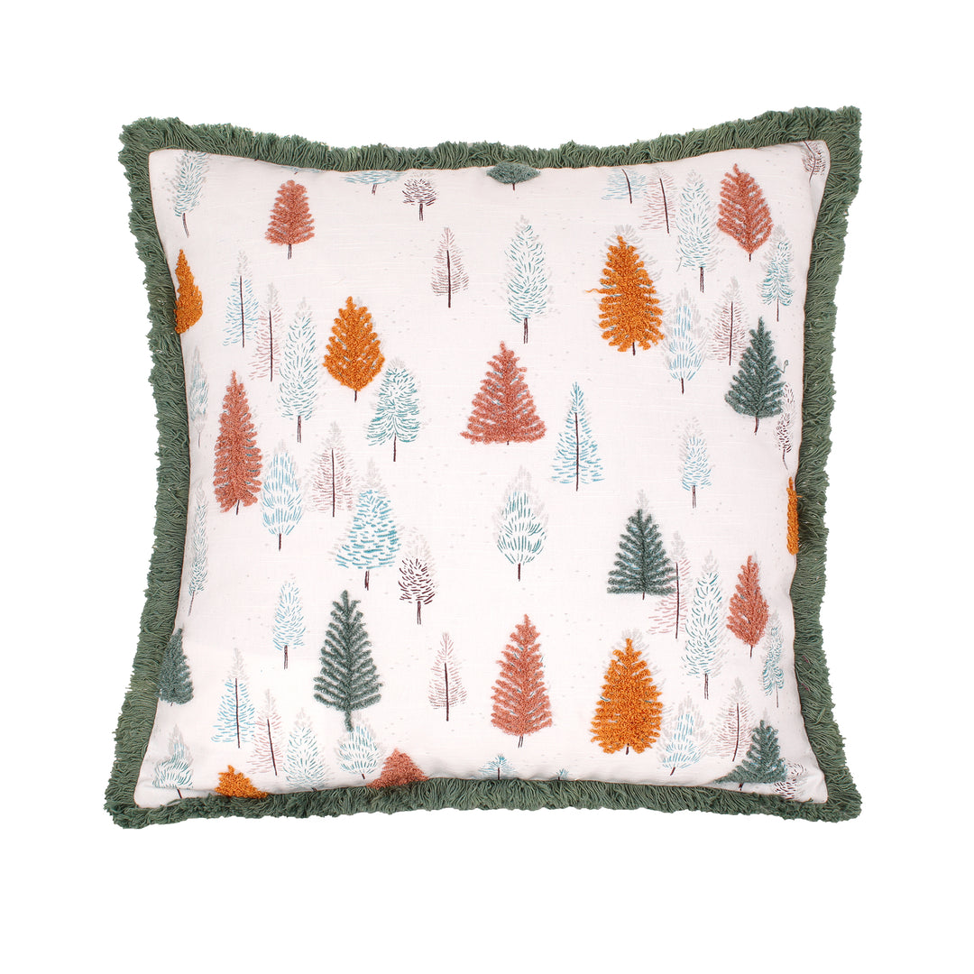 18" HGTV Home Collection Whimsical Forest Christmas Pillow