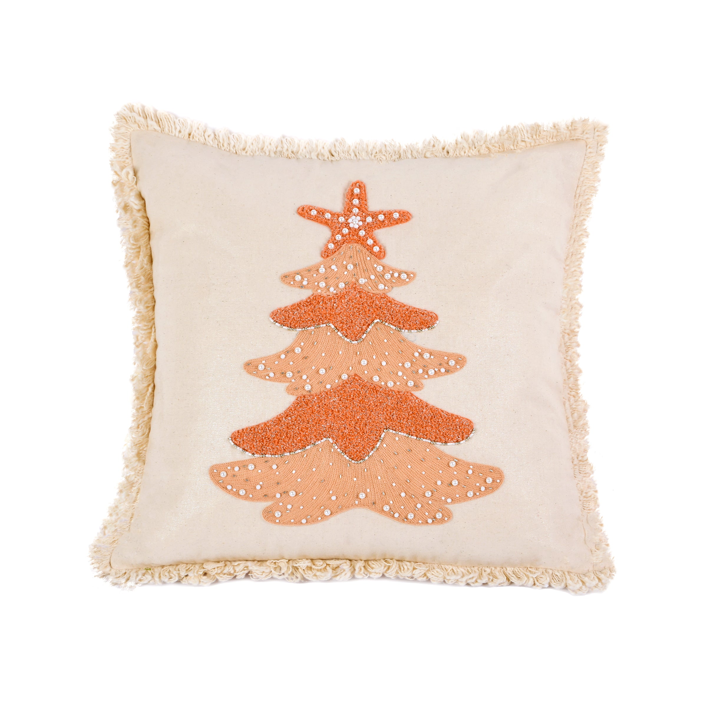 Coastal christmas pillow hotsell