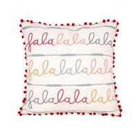 18 in. by 18 in. HGTV Falala Embroidered Pillow - National Tree Company