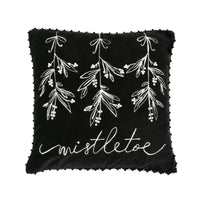 18 in. HGTV Home Collection Mistletoe Pillow - National Tree Company