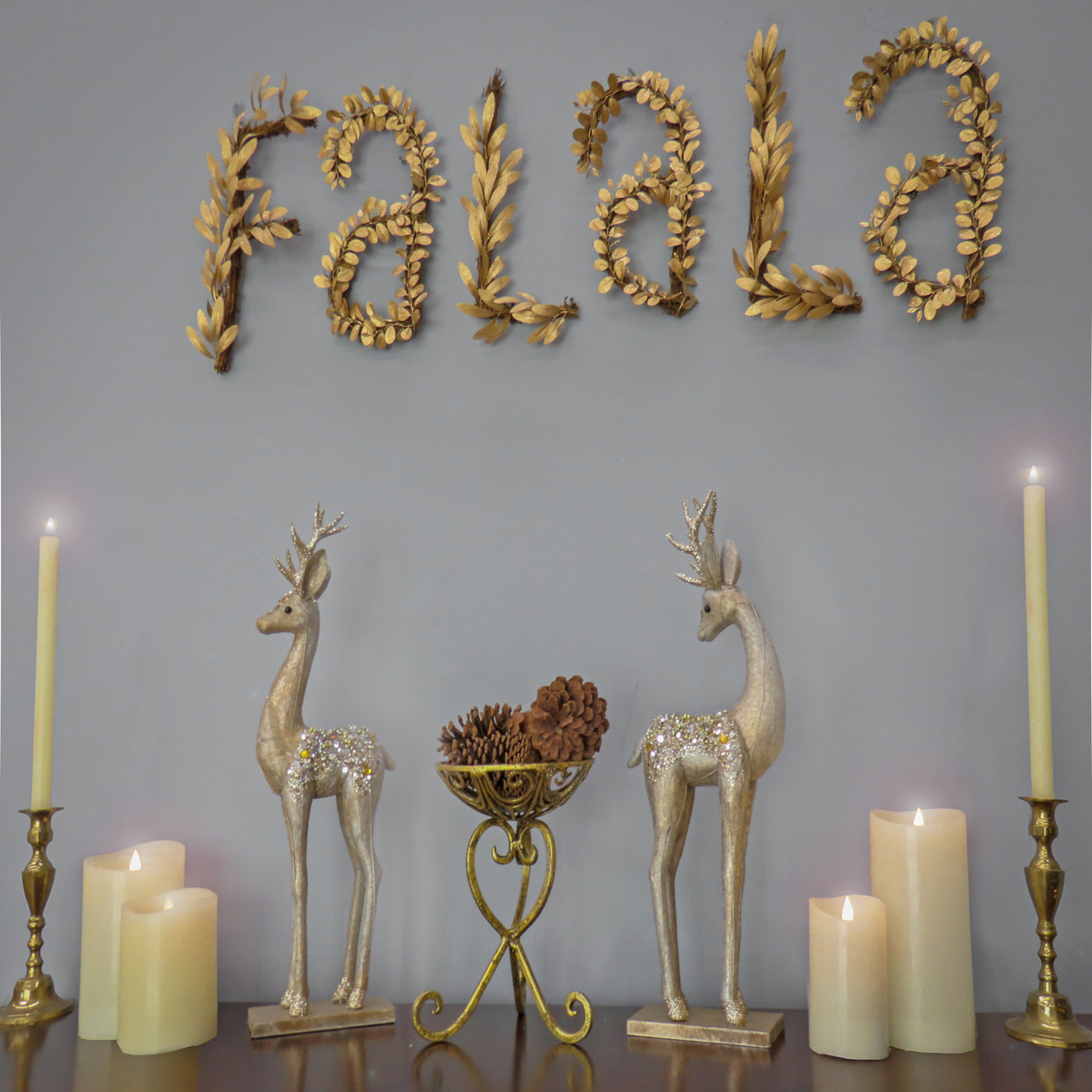 7" HGTV Home Collection Fa La La Wall Decoration - National Tree Company