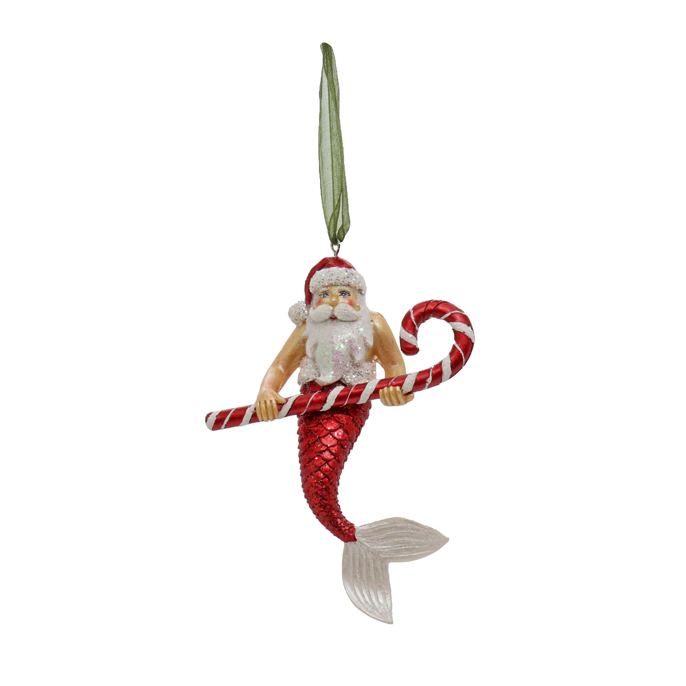 4 Piece HGTV Home Collection Santa Merman Ornaments - National Tree Company