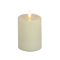 3x5 HGTV Home Collection Flameless Georgetown Pillar Candle, Ivory - National Tree Company