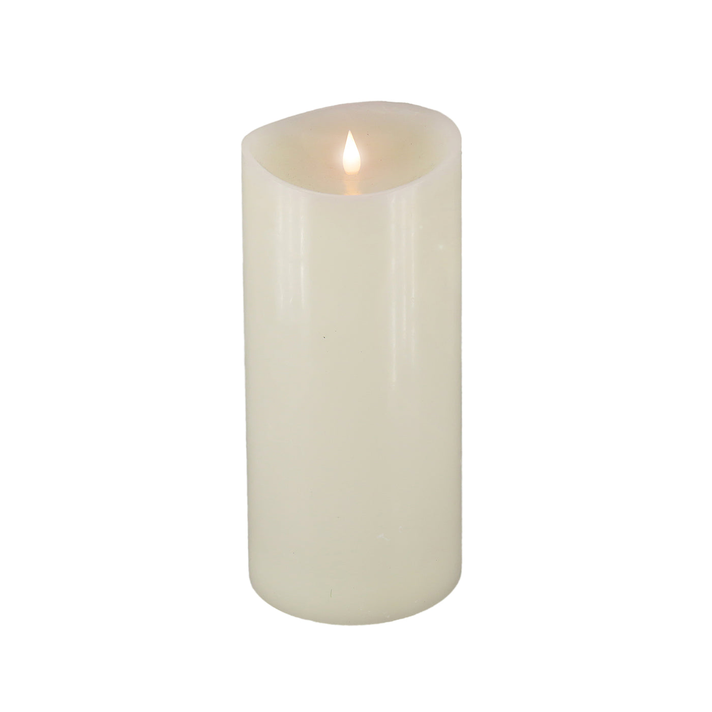 5x11 HGTV Home Collection Flameless Heritage Pillar Candle, Ivory - National Tree Company