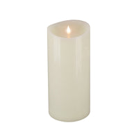 5x11 HGTV Home Collection Flameless Heritage Pillar Candle, Ivory - National Tree Company