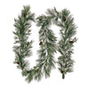 9 ft. Pre-Lit HGTV Home Collection Black Tie Cedar Garland - National Tree Company