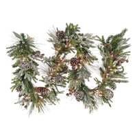 9 ft. Pre-Lit HGTV Home Collection Pre-Lit Cozy Winter Garland - National Tree Company