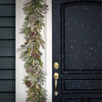 9 ft. Pre-Lit HGTV Home Collection Pre-Lit Cozy Winter Garland - National Tree Company