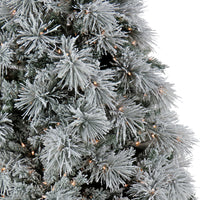 6.5 ft. Pre-Lit Flocked Bavarian Pine Tree - National Tree Company