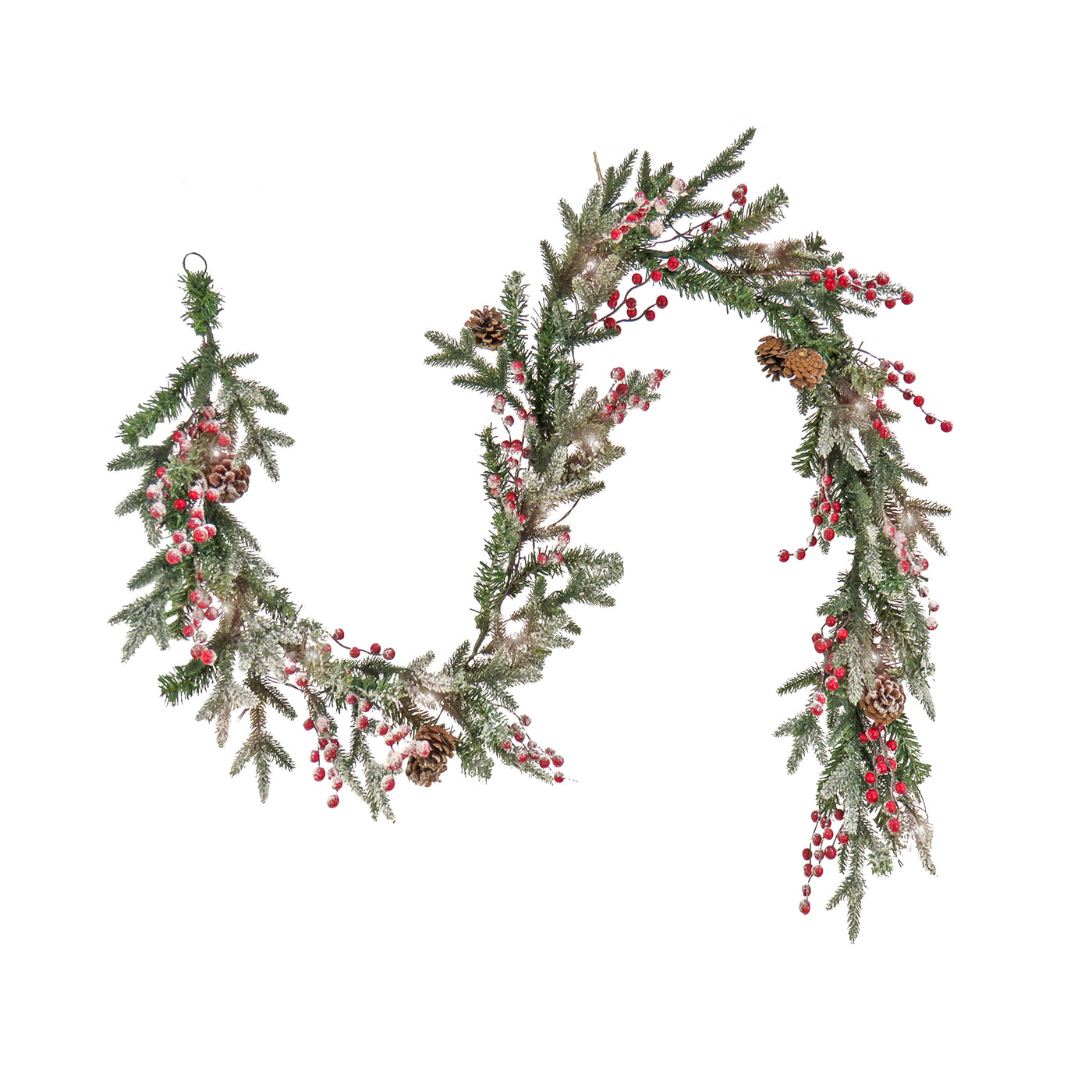 6 ft. Pre-Lit HGTV Home Collection Frosted Traditions Garland - National Tree Company