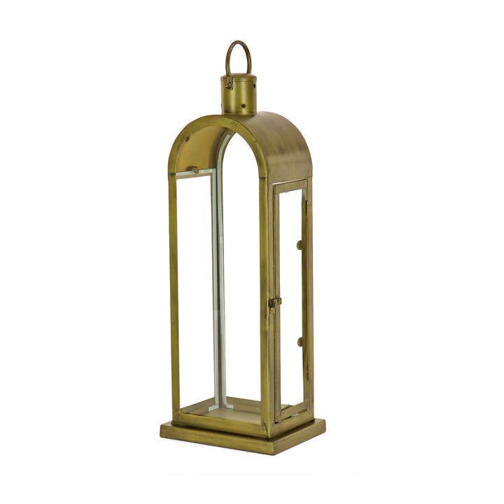 22" HGTV Home Collection Antique Bronze Arched Lantern, Medium