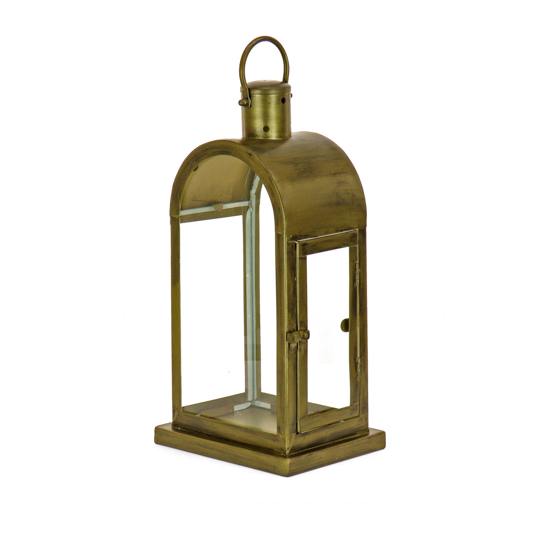 16" HGTV Home Collection Antique Bronze Arched Lantern, Small