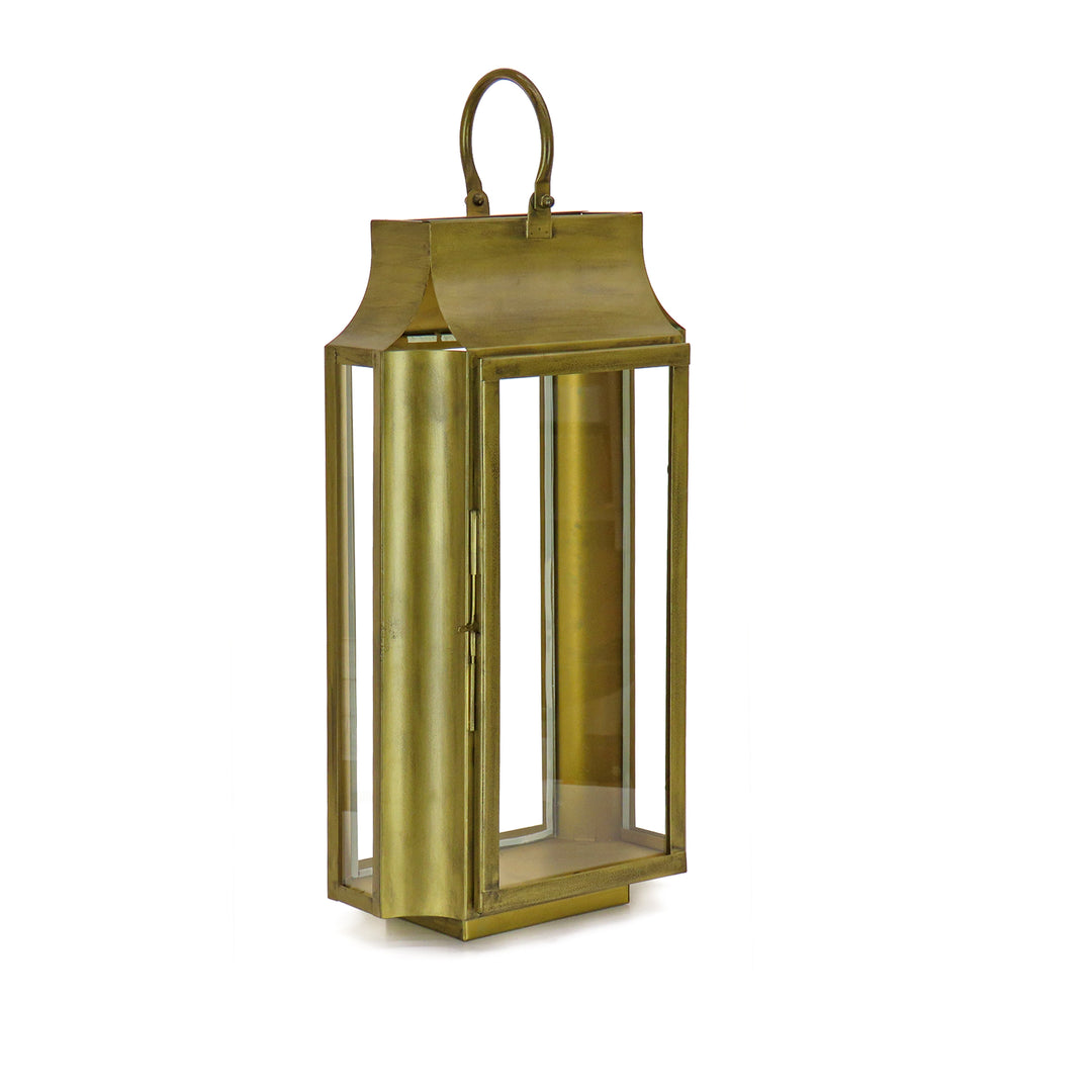 22" HGTV Home Collection Antique Bronze Lantern, Medium