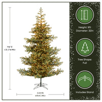 9 ft. Pre-Lit Decorator Tree with PowerConnect Clear Lights - National Tree Company