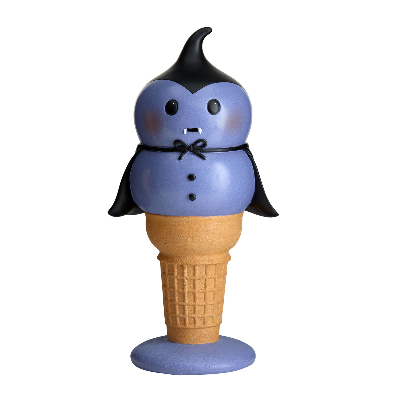 Halloween Dracula I-Scream Cone, Purple, Tabletop Decoration, 14inch - National Tree Company