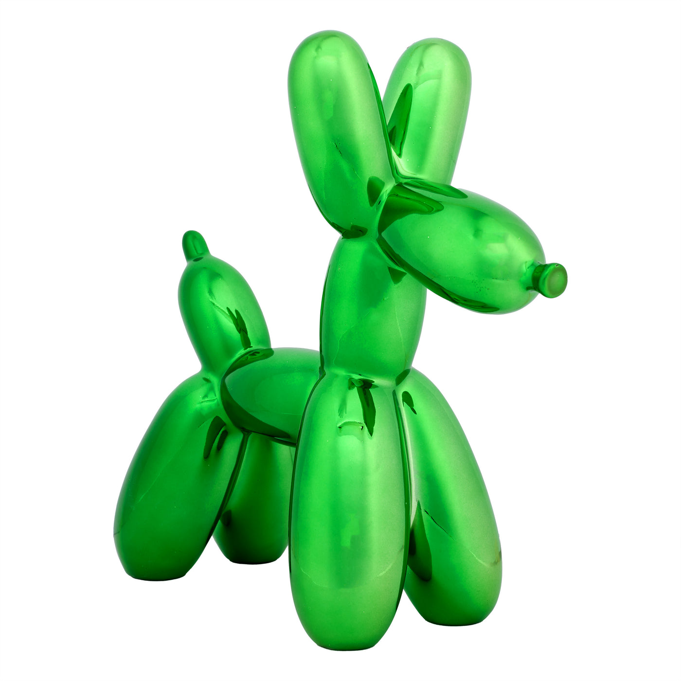 Halloween Christmas Balloon Dog Figurine, Green, Polyresin, 11 inch - National Tree Company