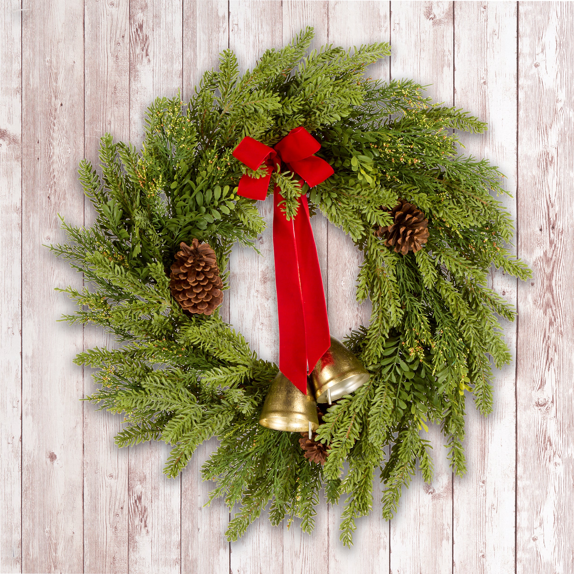 28 in. Christmas Bells Pine Wreath · National Tree Company